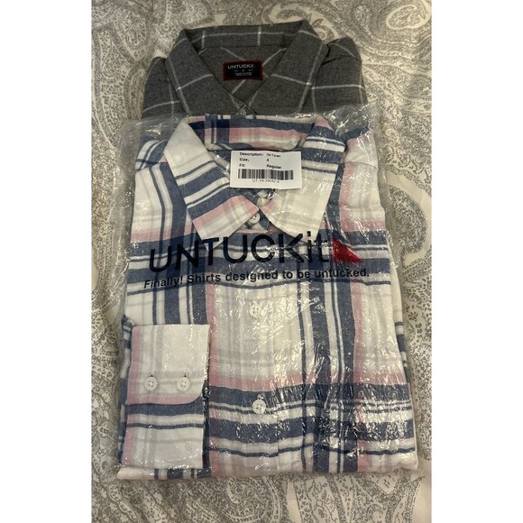 2 NWT women’s untuckit shirt bundle size 4 - Picture 2 of 3